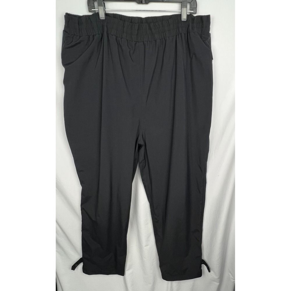 CABELA'S Gore-Tex Rain Pants 5XL Regular Black Waterproof Packable Elastic Waist